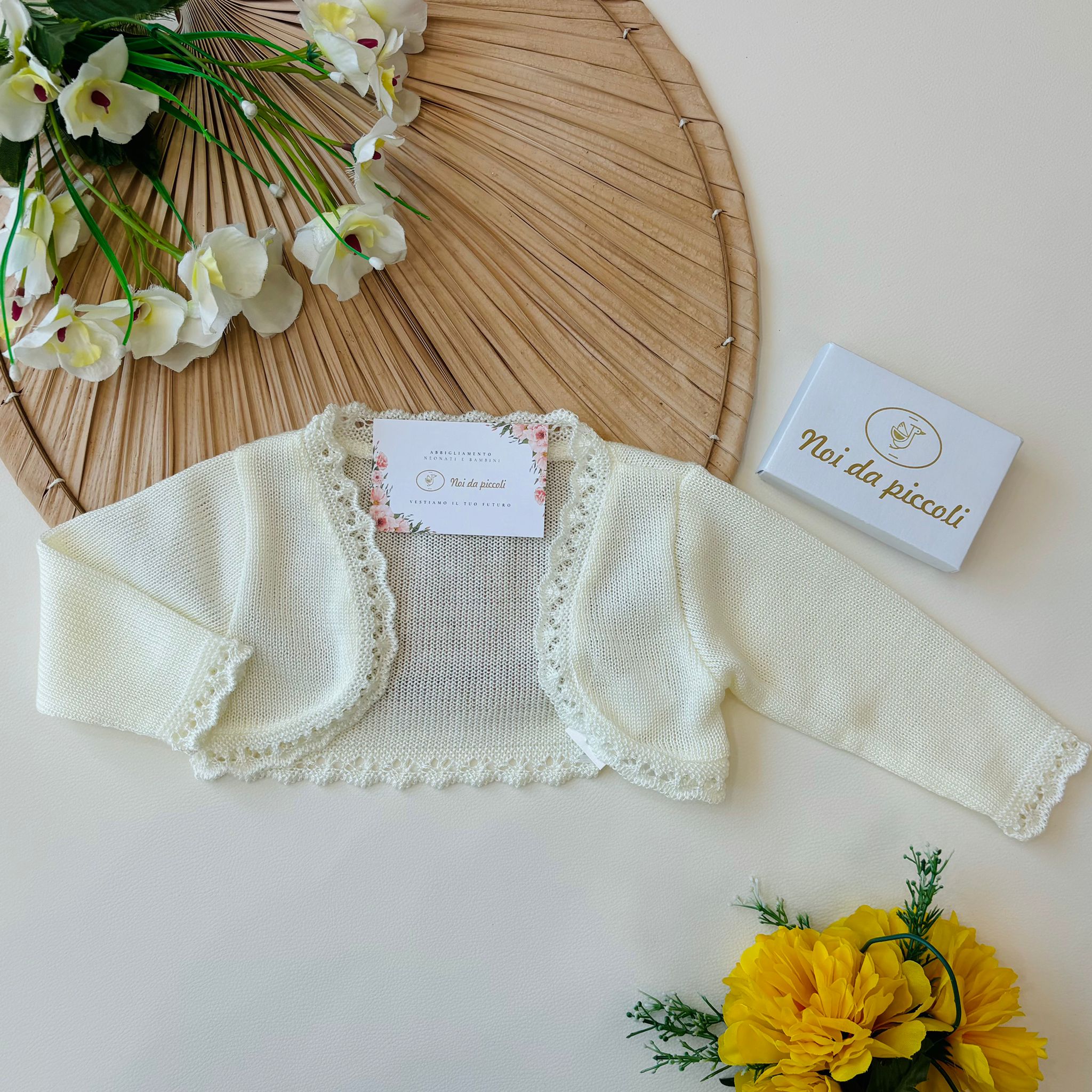 GOLFINO CORTO CON SMERLO PANNA - Noi da piccoli