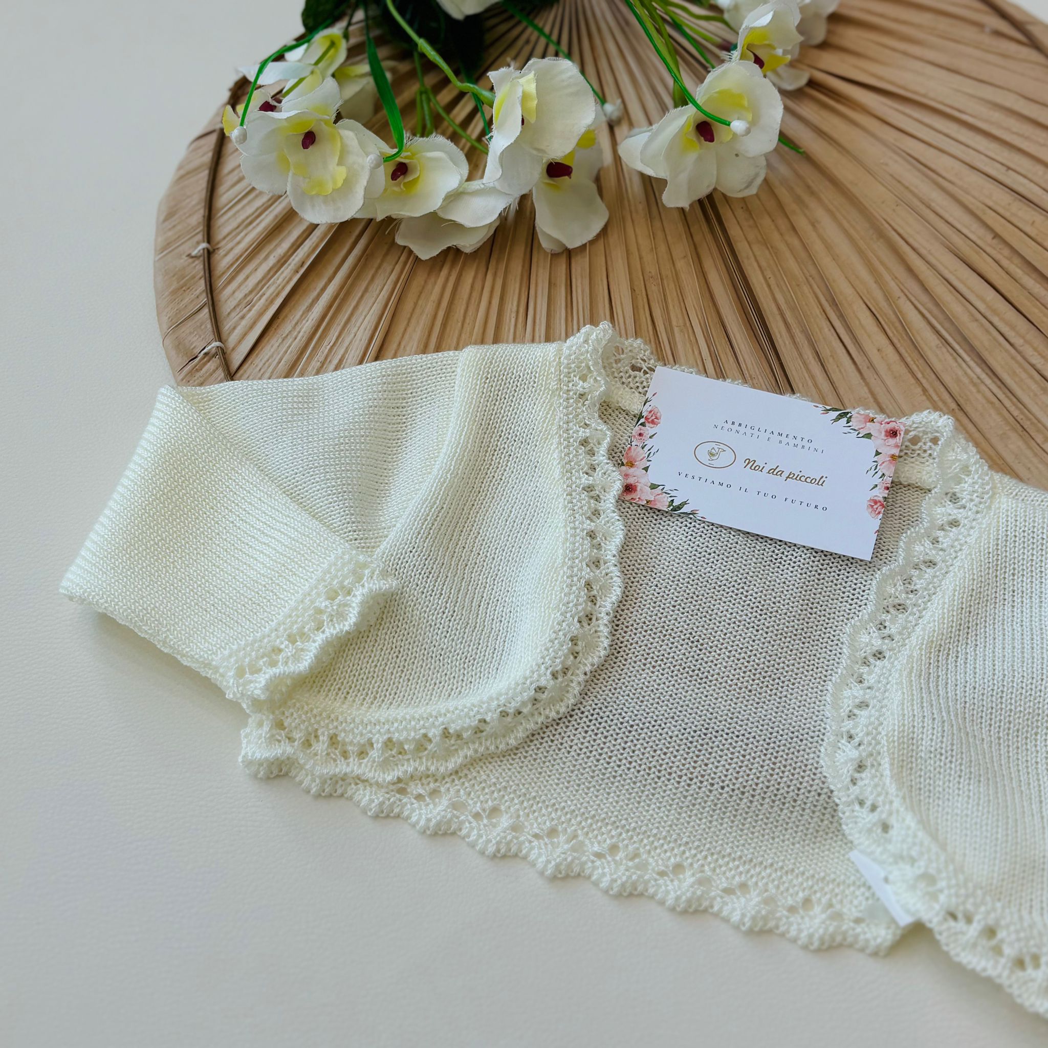 GOLFINO CORTO CON SMERLO PANNA - Noi da piccoli