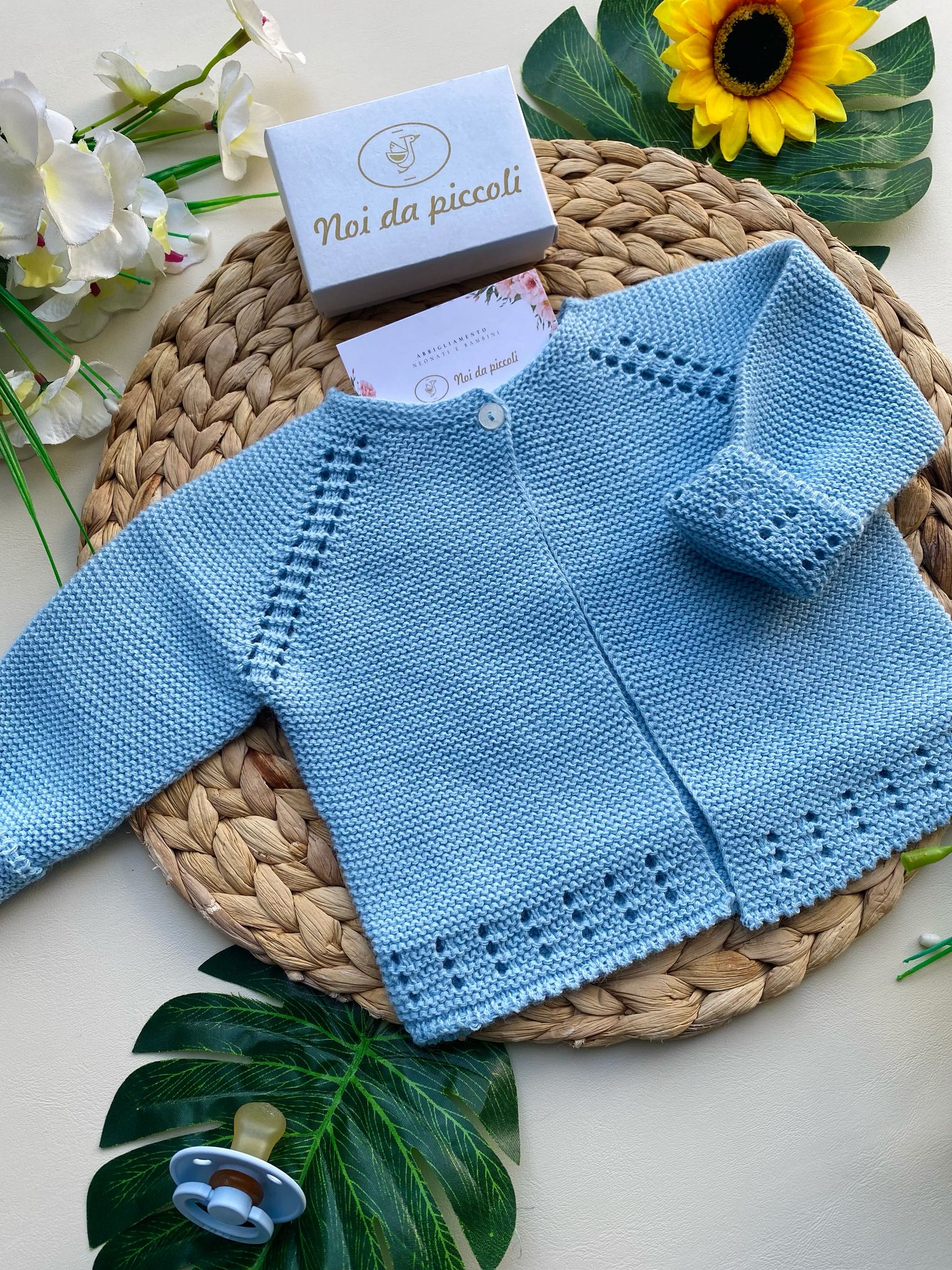GOLFINO COTONE AZZURRO - Noi da piccoli