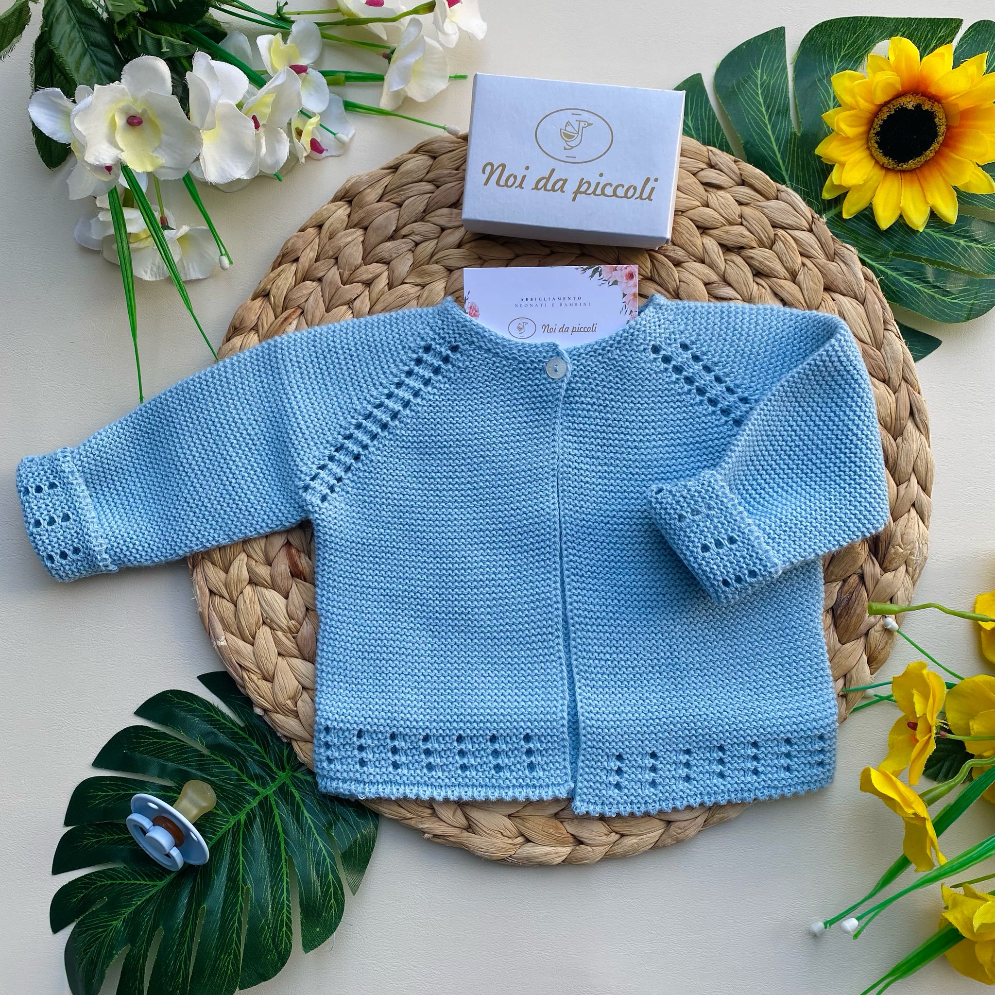 GOLFINO COTONE AZZURRO - Noi da piccoli