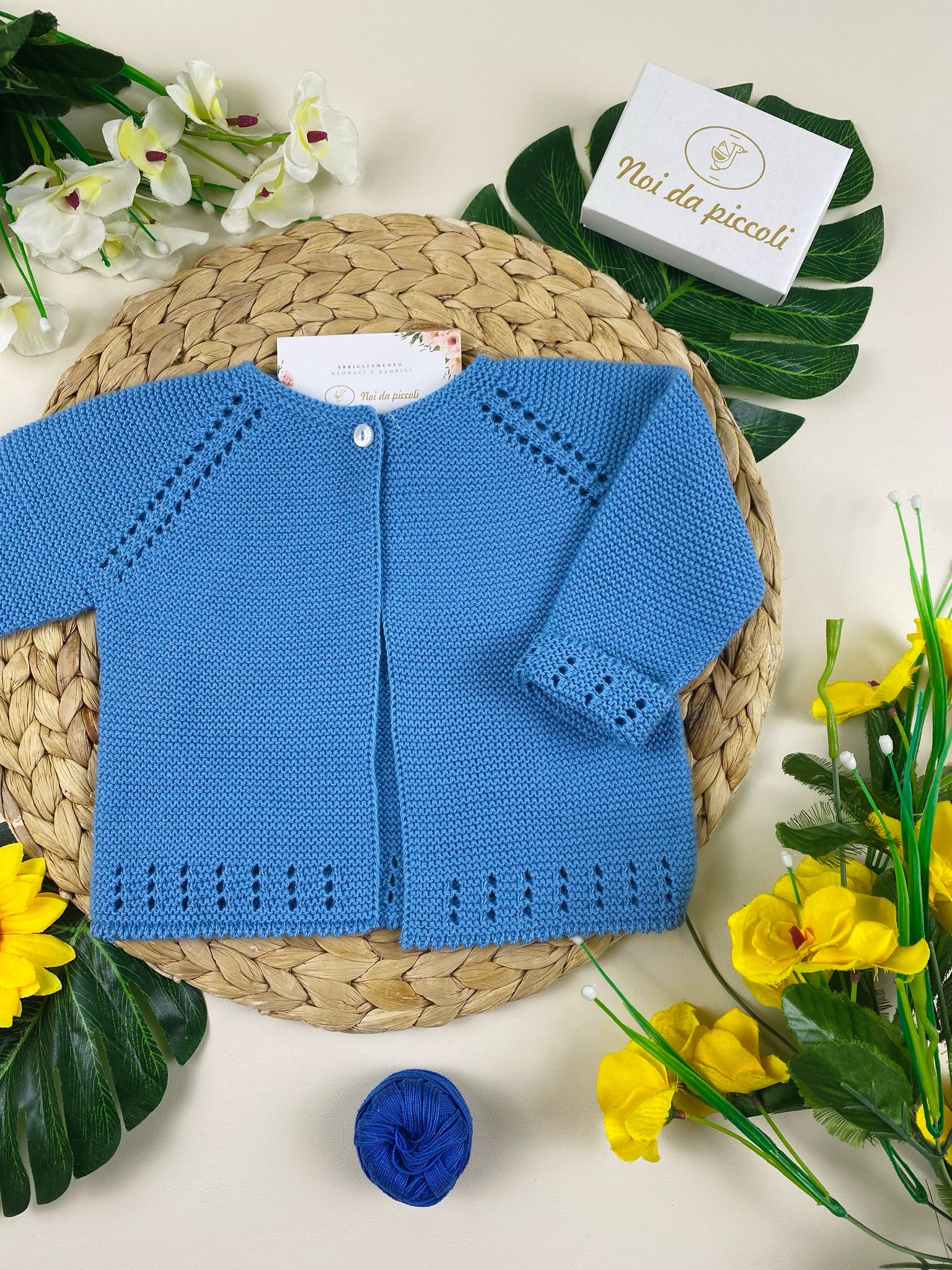 GOLFINO Cotone CELESTE - Noi da piccoli