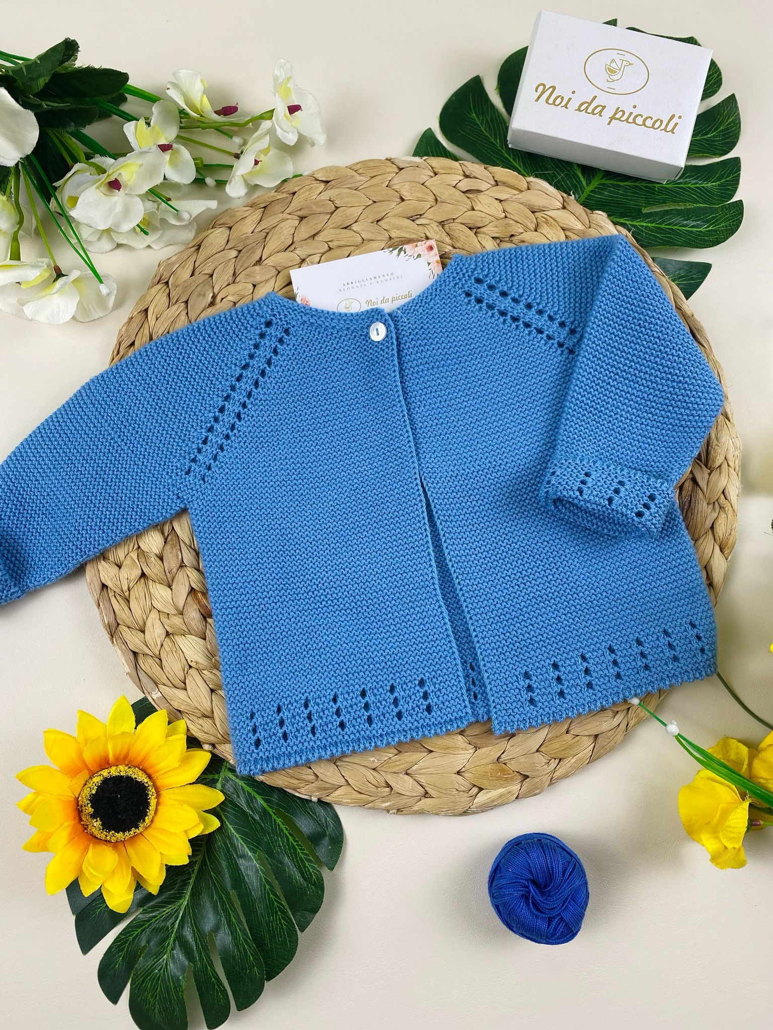 GOLFINO Cotone CELESTE - Noi da piccoli