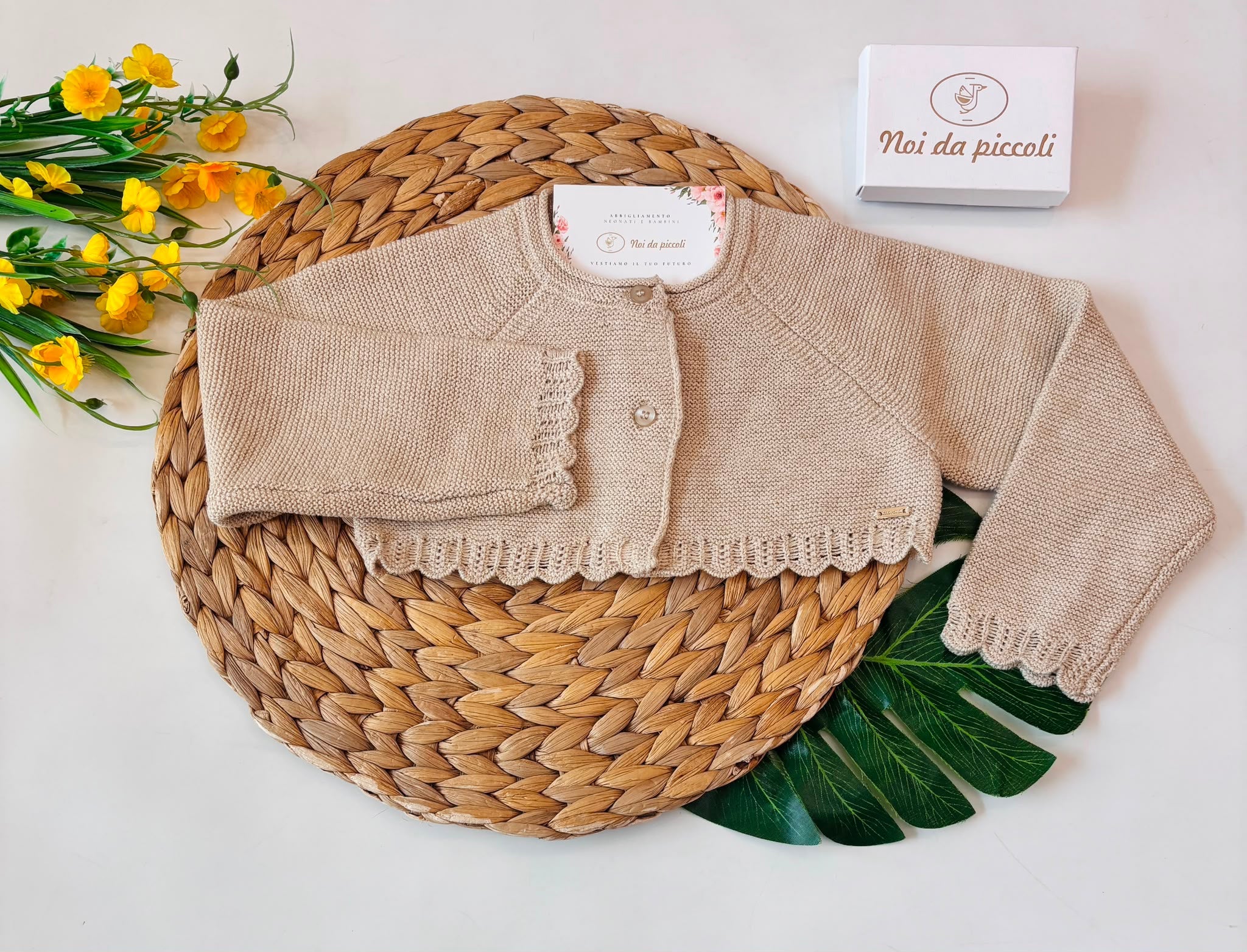 GOLFINO FILATO CALDO BEIGE - Noi da piccoli