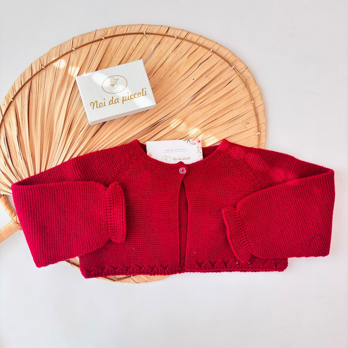 Golfino Filato Caldo Rosso Sardon - Noi da piccoli