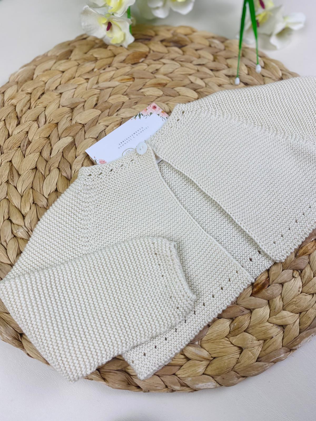 GOLFINO FILATO FRESCO BEIGE - Noi da piccoli
