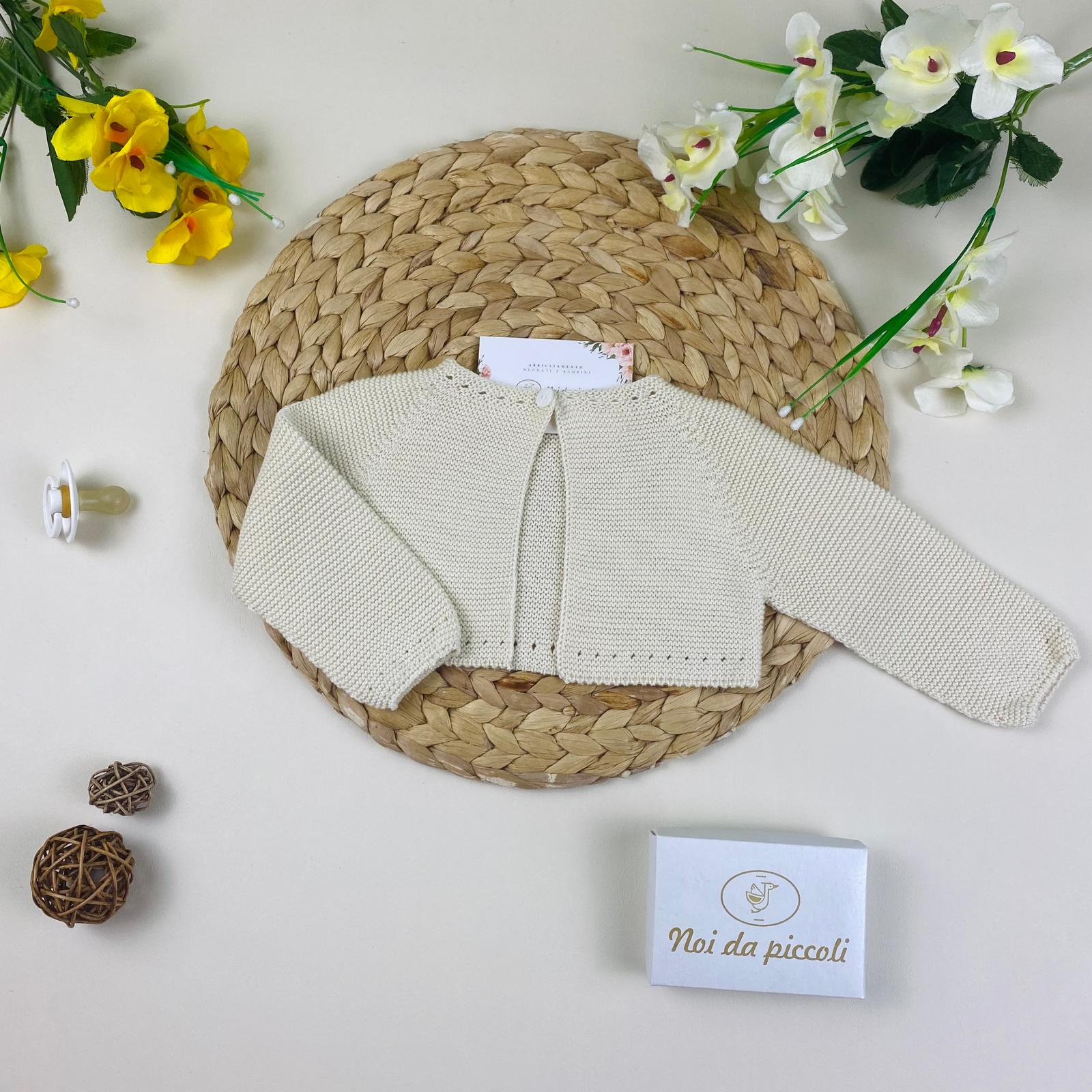 GOLFINO FILATO FRESCO BEIGE - Noi da piccoli