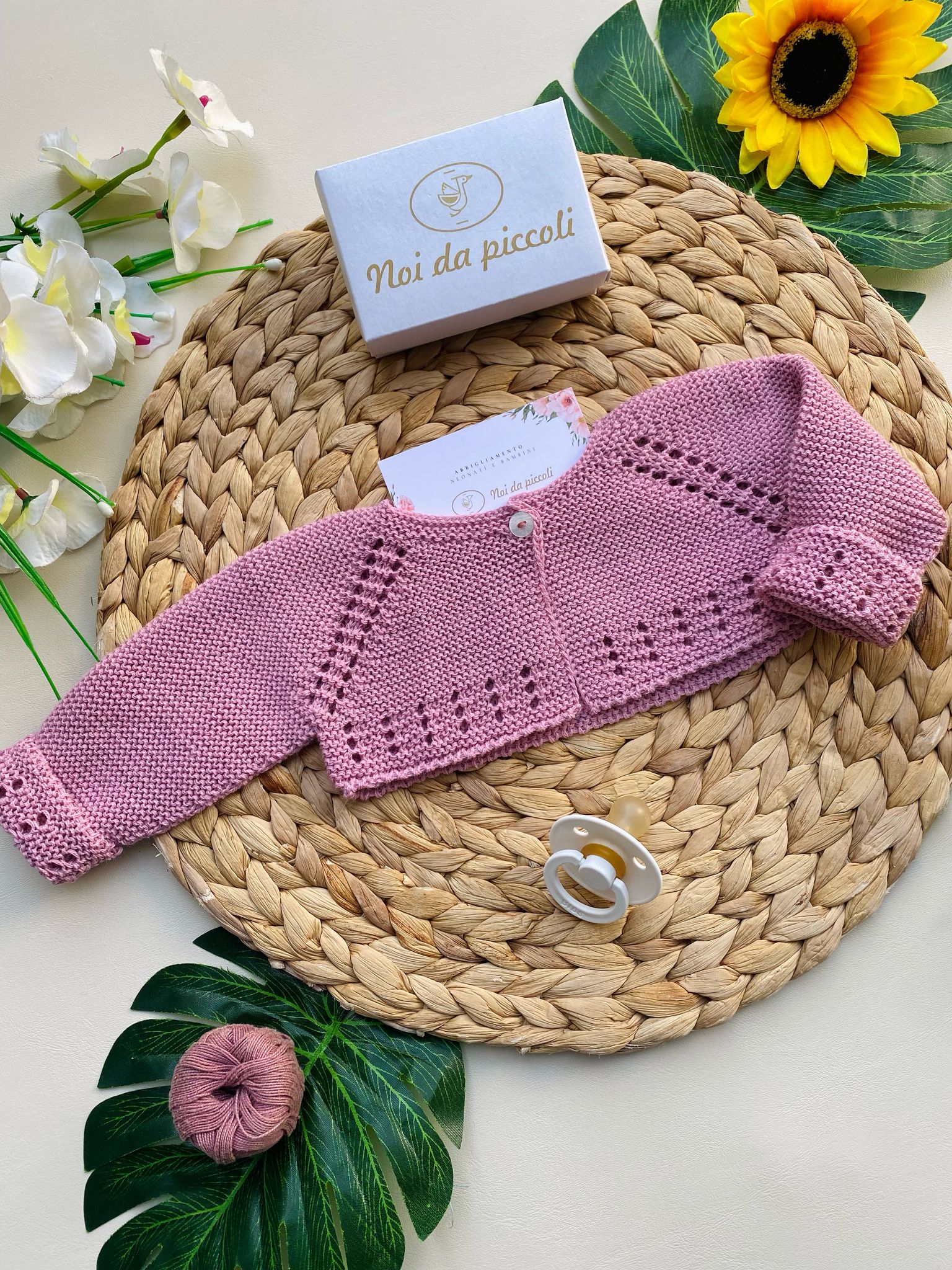 GOLFINO FILATO FRESCO ROSA SCURO - Noi da piccoli