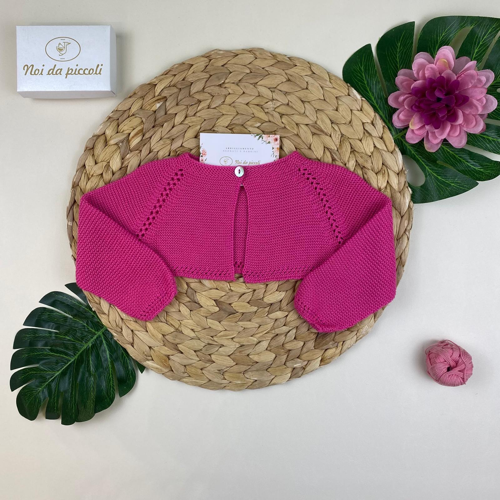 GOLFINO FUCSIA IN FILATO FRESCO - Noi da piccoli