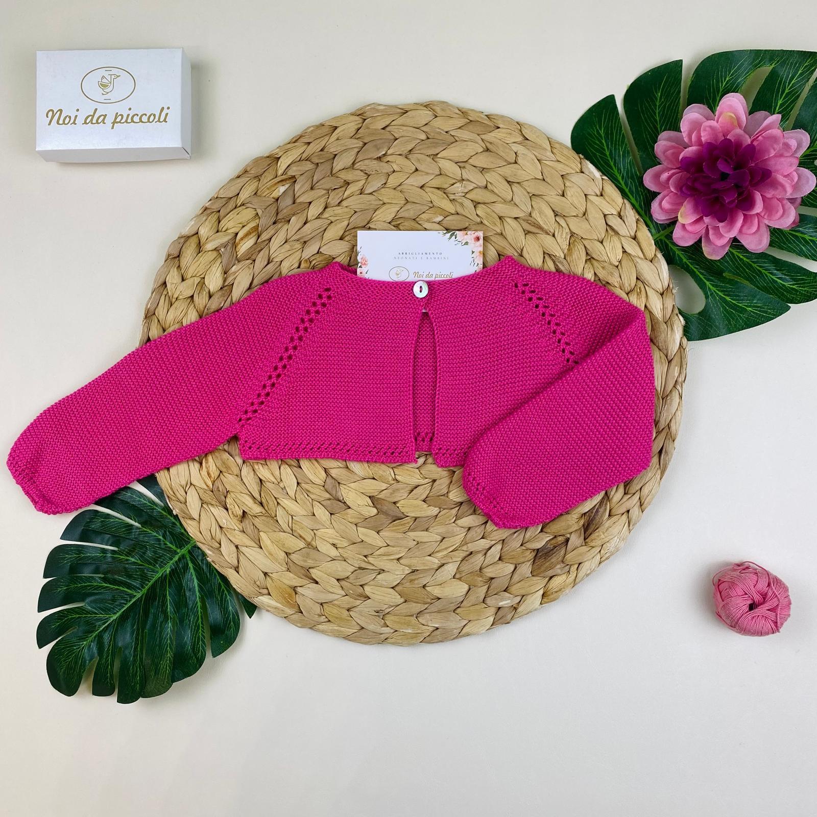 GOLFINO FUCSIA IN FILATO FRESCO - Noi da piccoli