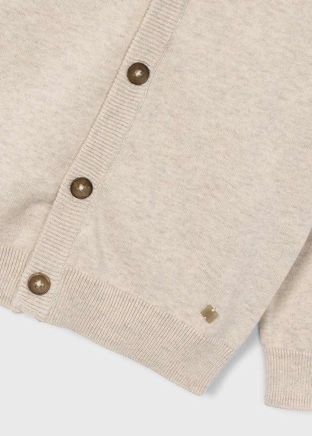 GOLFINO IN COTONE BEIGE - Noi da piccoli