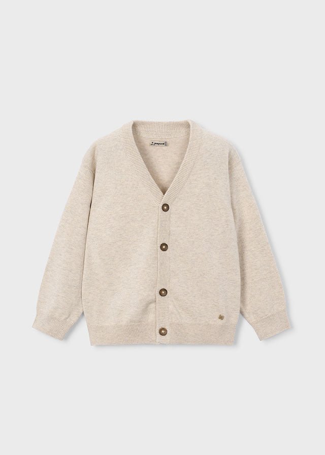 GOLFINO IN COTONE BEIGE - Noi da piccoli