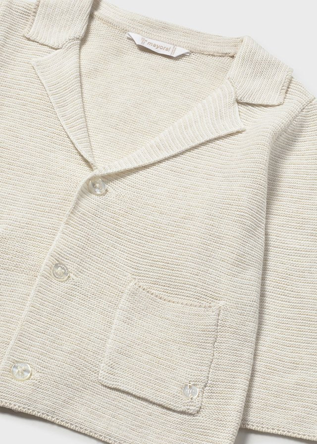 GOLFINO IN COTONE BEIGE - Noi da piccoli