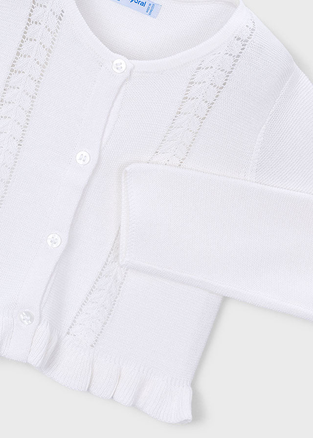 GOLFINO IN COTONE BIANCO - Noi da piccoli