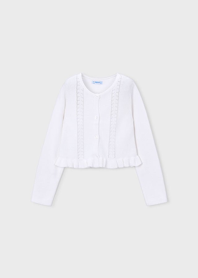 GOLFINO IN COTONE BIANCO - Noi da piccoli