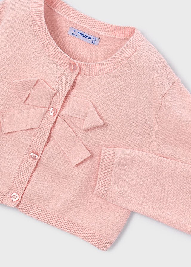GOLFINO IN COTONE CON FIOCCO ROSA - Noi da piccoli