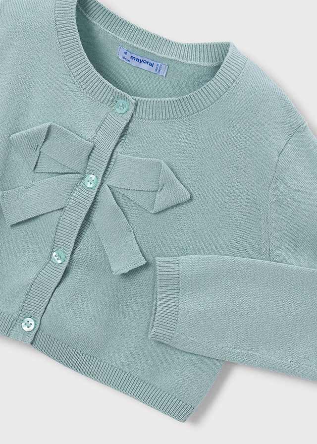 GOLFINO IN COTONE CON FIOCCO VERDE - Noi da piccoli