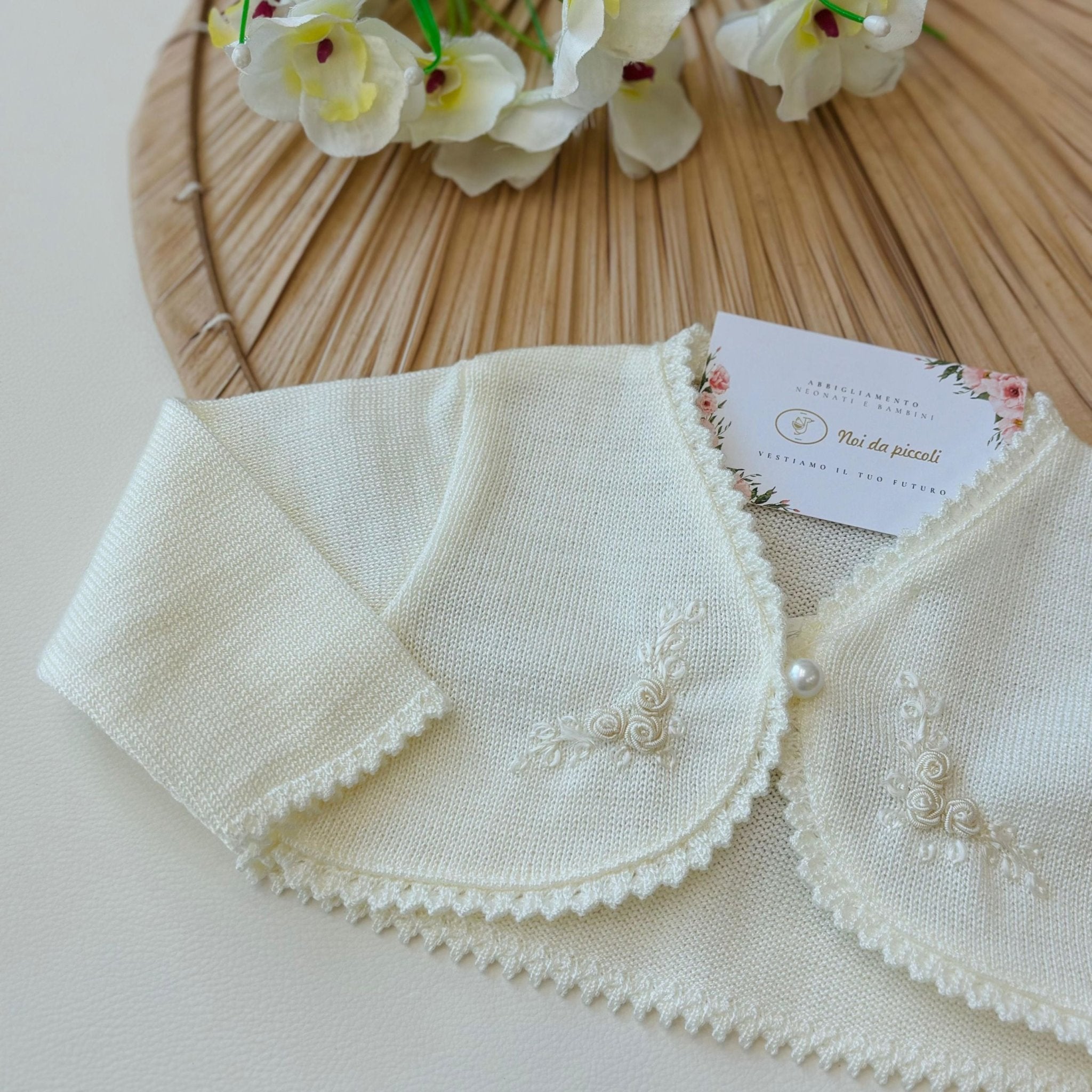 GOLFINO IN COTONE PERLA - Noi da piccoli