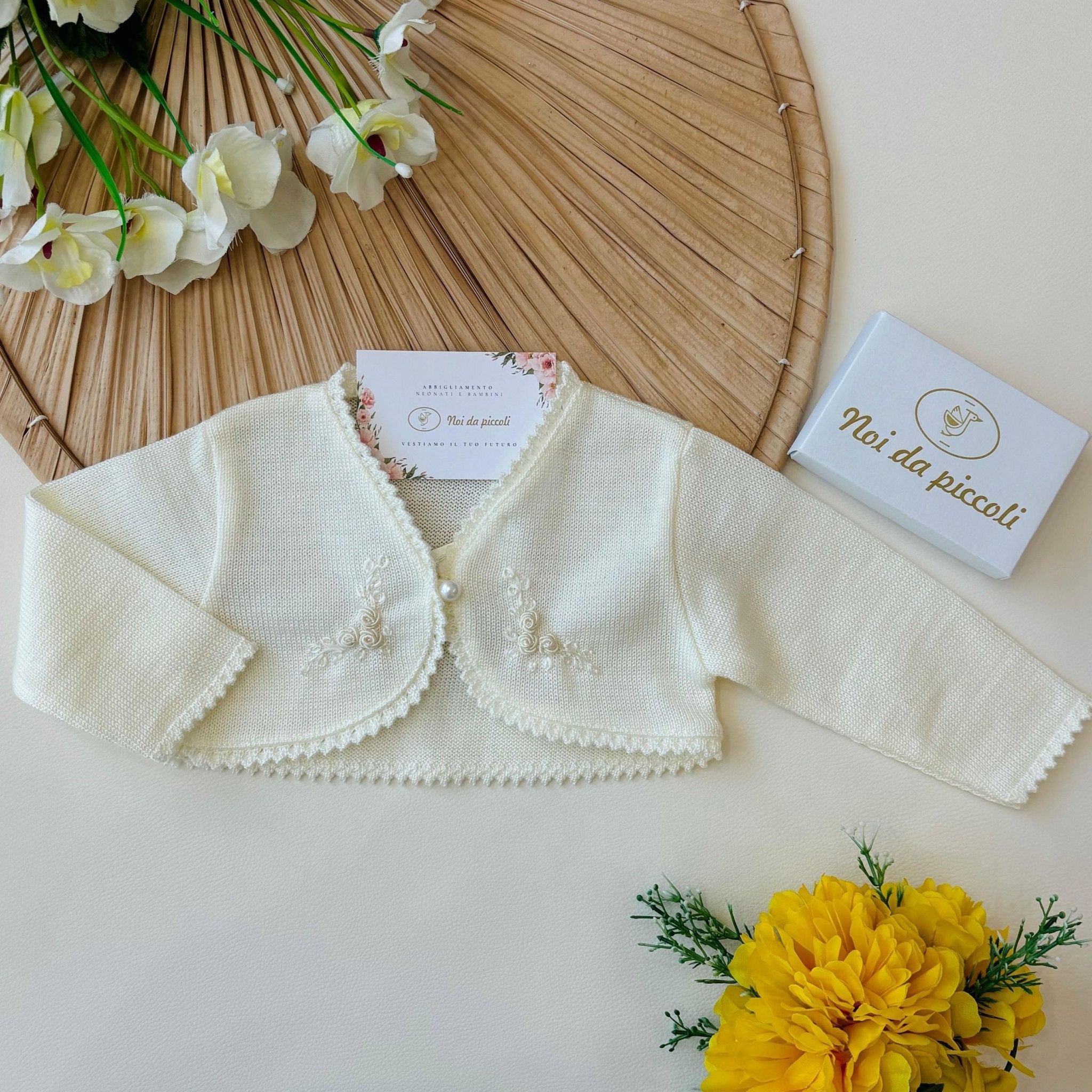 GOLFINO IN COTONE PERLA - Noi da piccoli