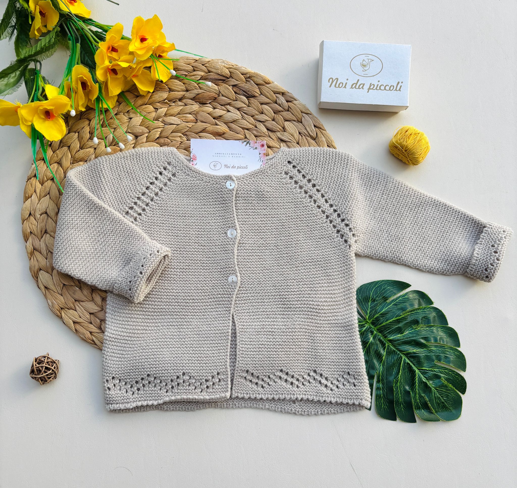 GOLFINO IN FILATO CALDO ARENA - Noi da piccoli