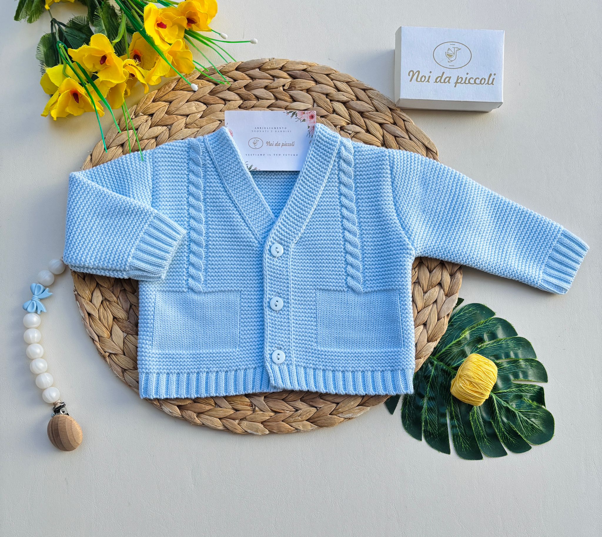 GOLFINO IN FILATO CALDO CIELO - Noi da piccoli