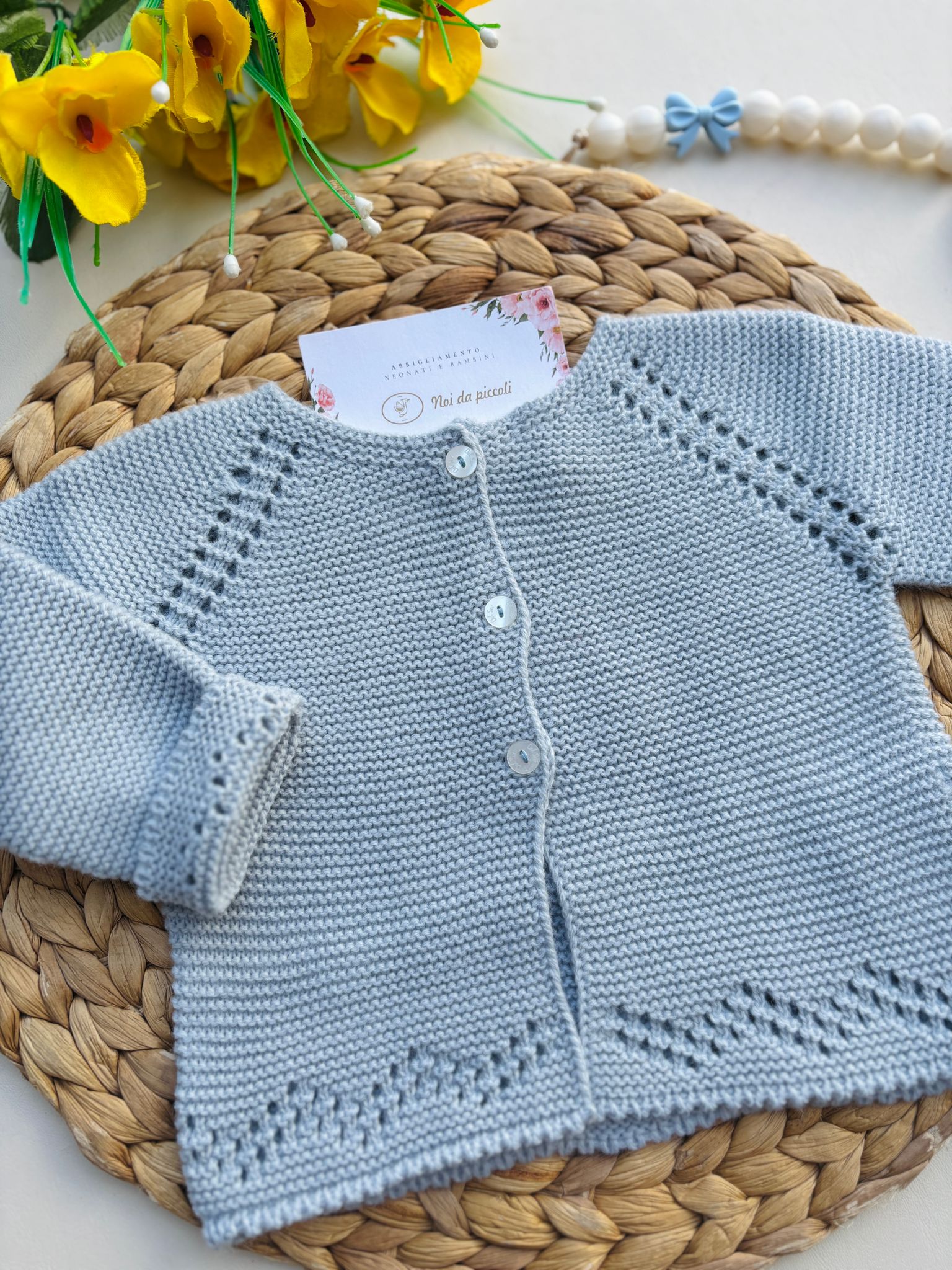 GOLFINO IN FILATO CALDO CIELO - Noi da piccoli