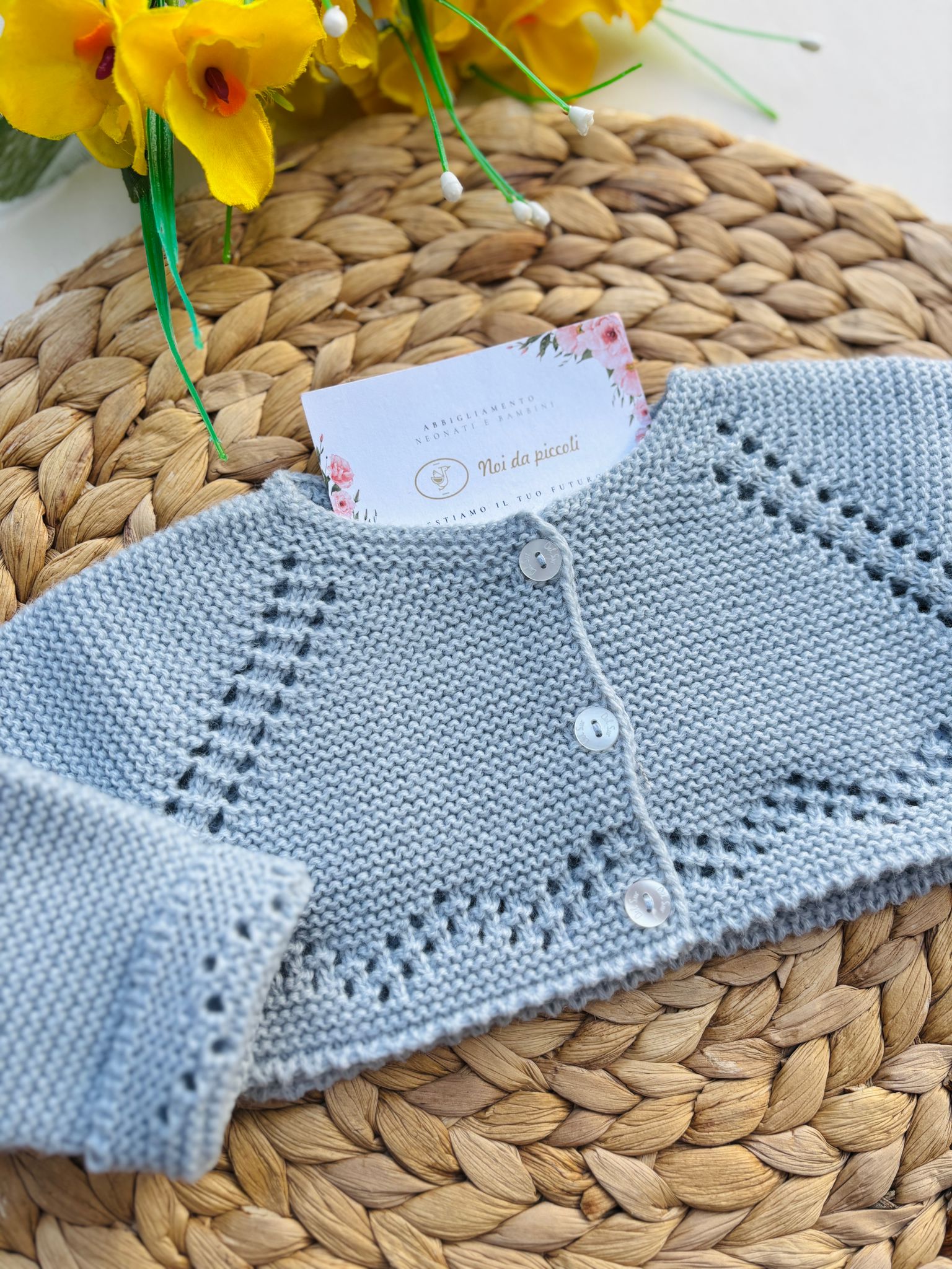 GOLFINO IN FILATO CALDO POLVERE - Noi da piccoli