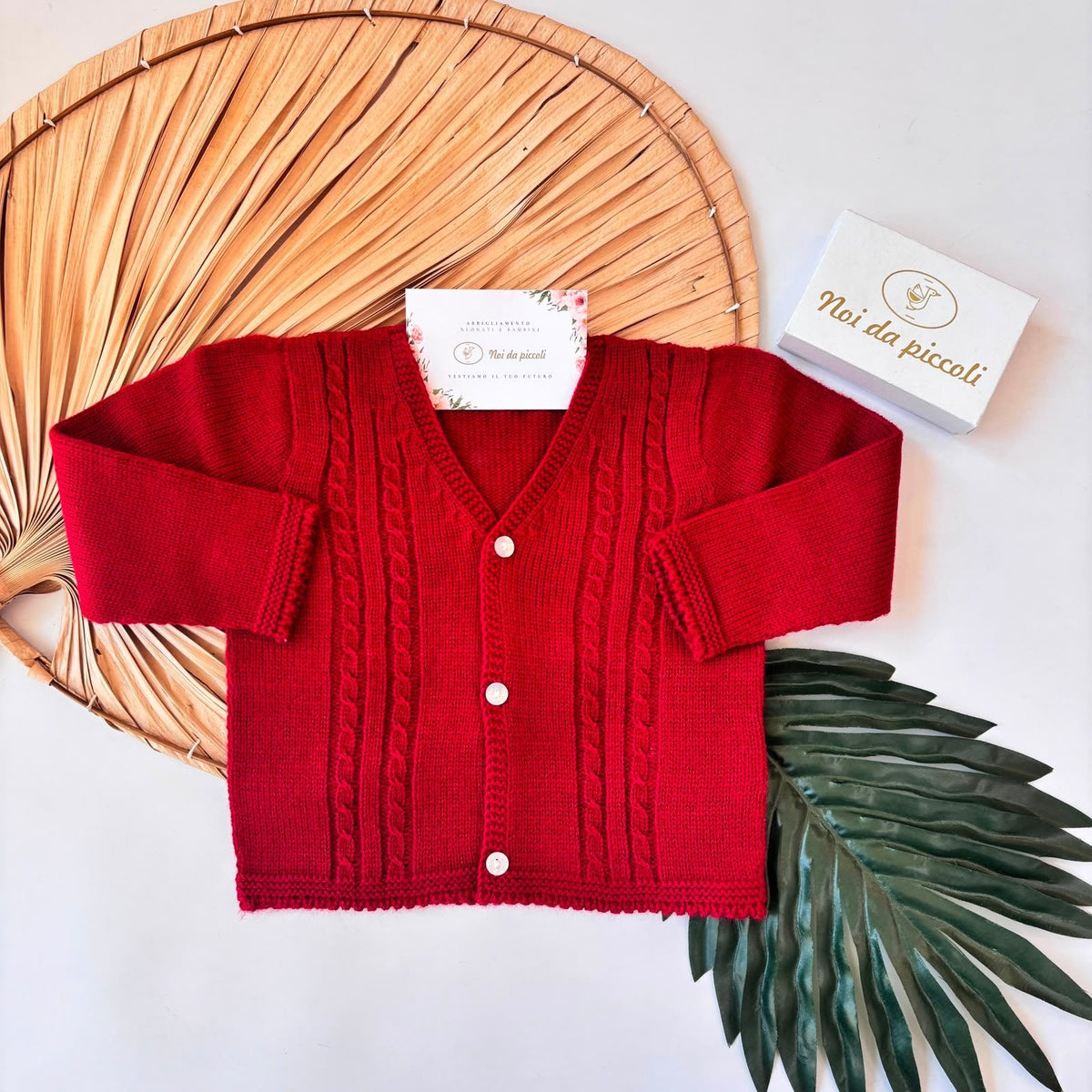 GOLFINO IN FILATO CALDO ROSSO - Noi da piccoli