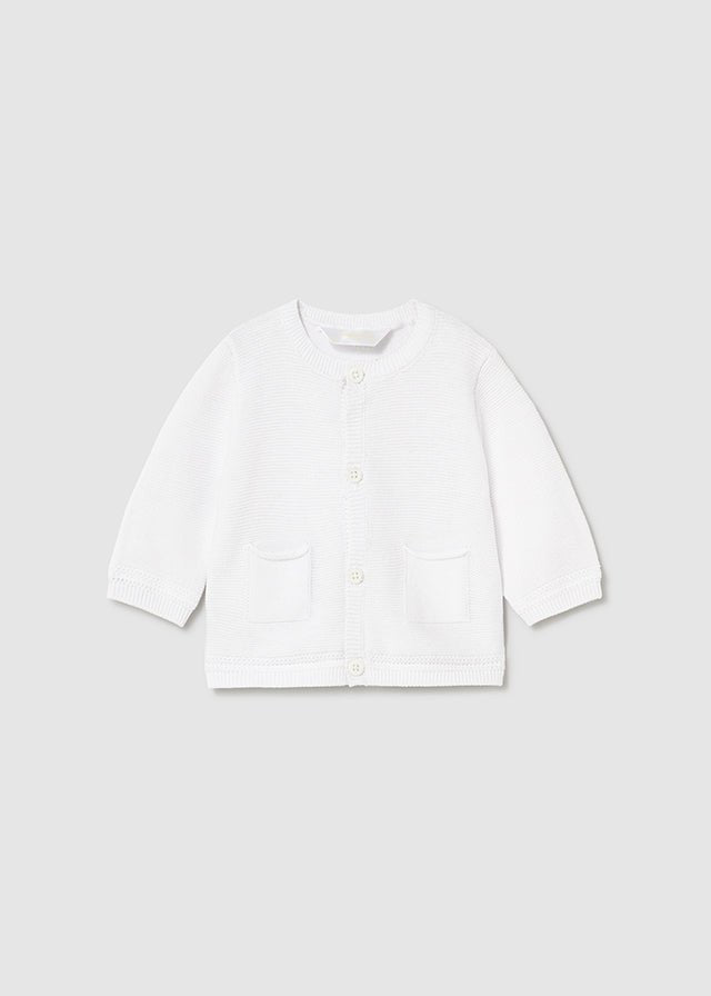 GOLFINO IN FILO CON BOTTONCINI BLANCO - Noi da piccoli