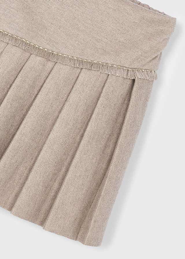 GONNA PANTALONCINO PLISSETTATA BEIGE - Noi da piccoli