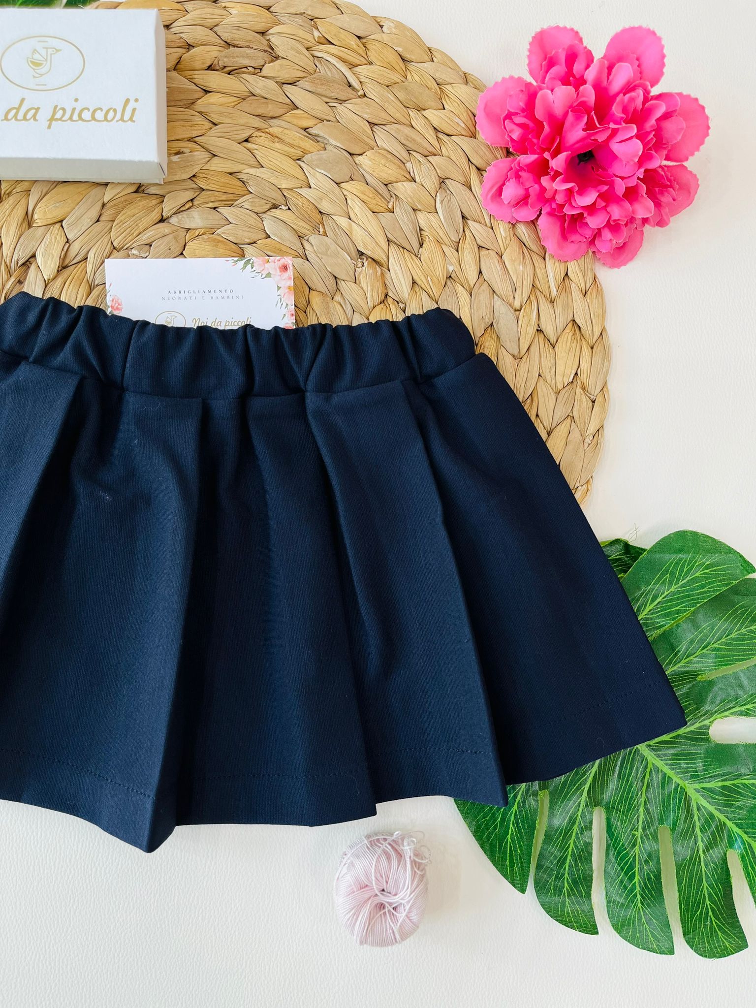 GONNELLINA PLISSETTATA BLU - Noi da piccoli