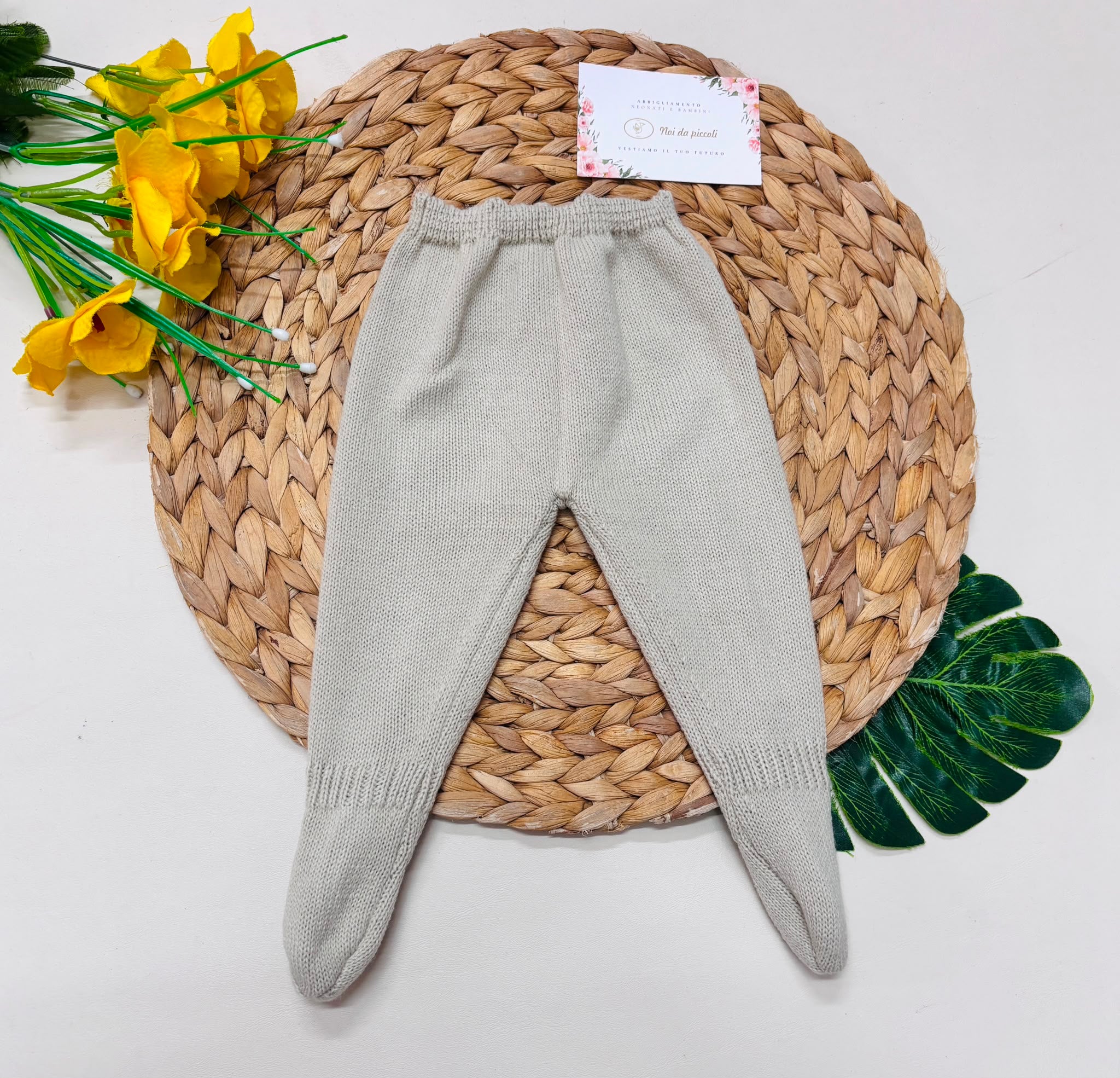 PANTALONE FILATO CALDO BEIGE