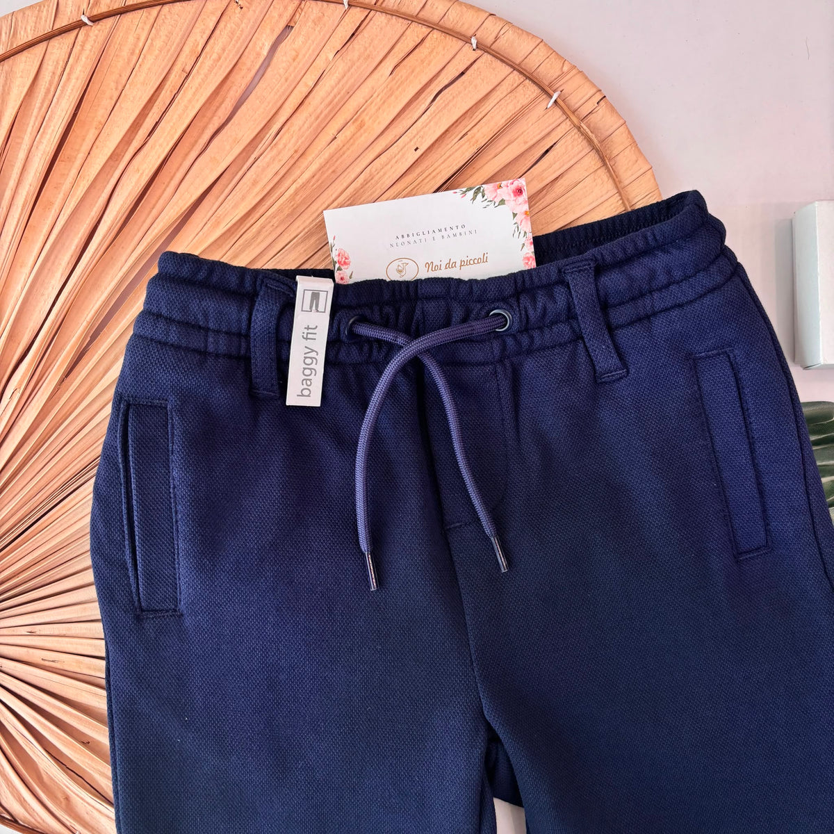PANTALONE IN COTONE CALDO NAVY