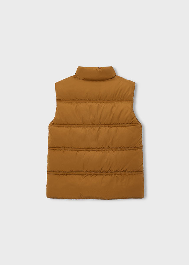 GILET IMBOTTITO MARRONE CALDO
