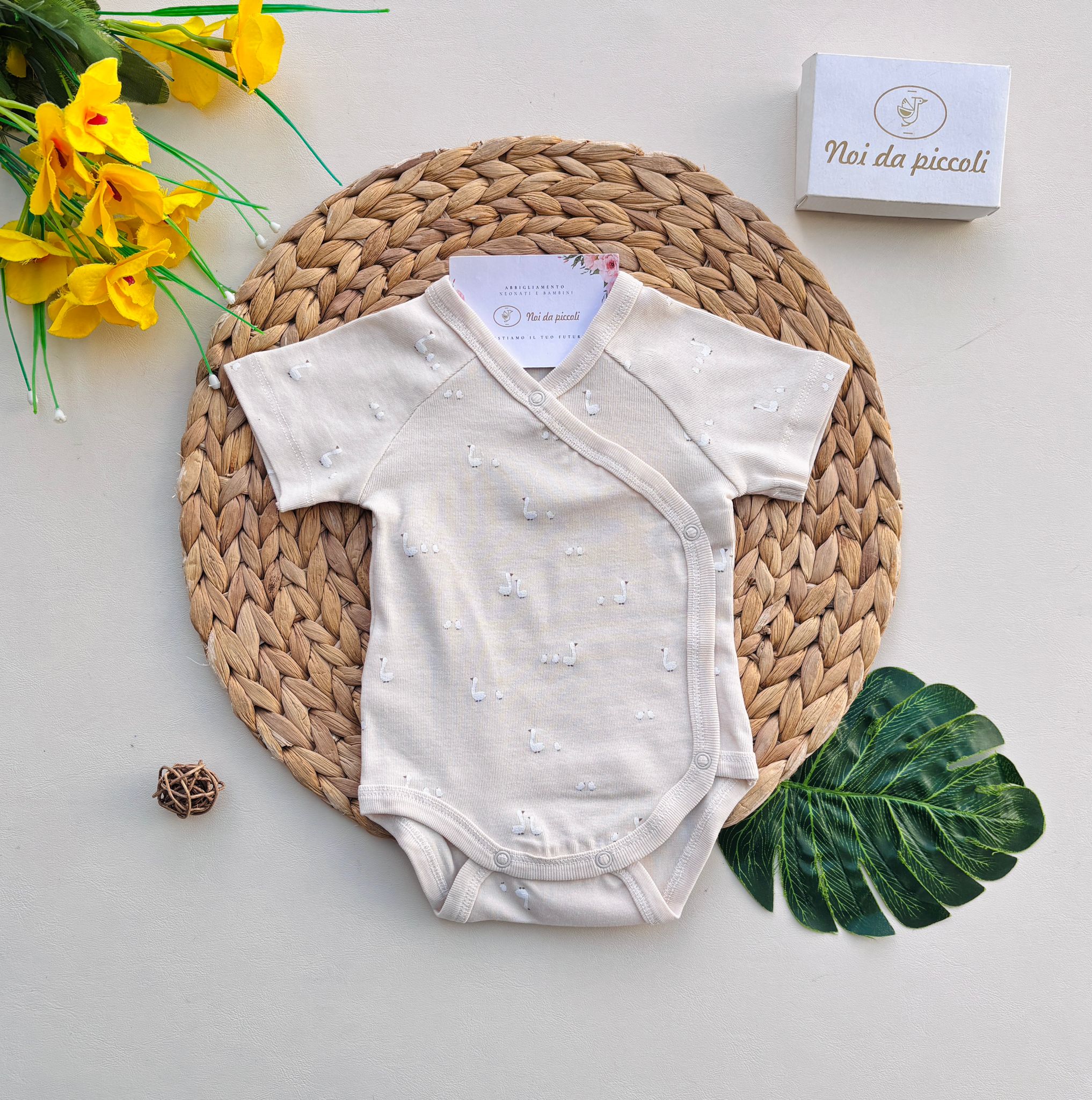 BODY IN COTONE ANTIPANICO OCHETTE CREMA