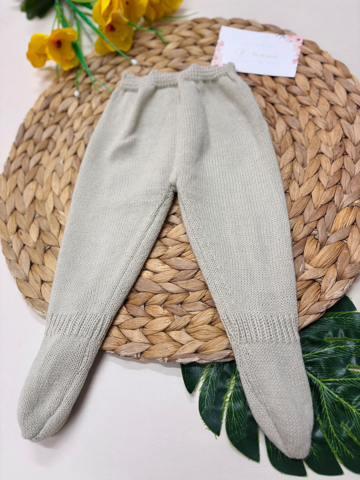 PANTALONE FILATO CALDO BEIGE