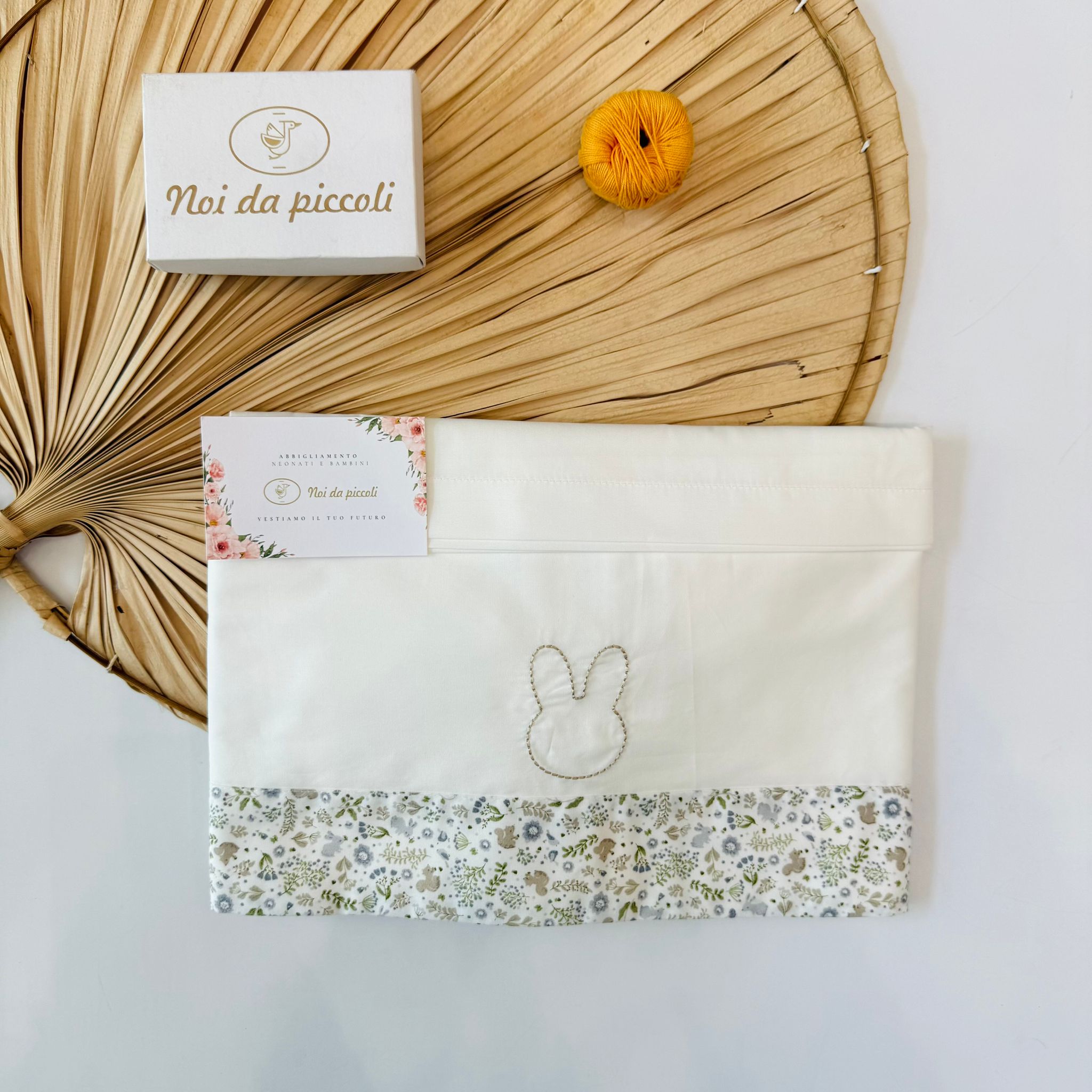 SET LENZUOLA 100 % COTONE PANNA SAGOMA BUNNY