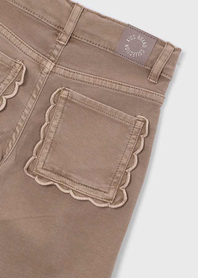 PANTALONE IN COTONE CALDO MOCCA