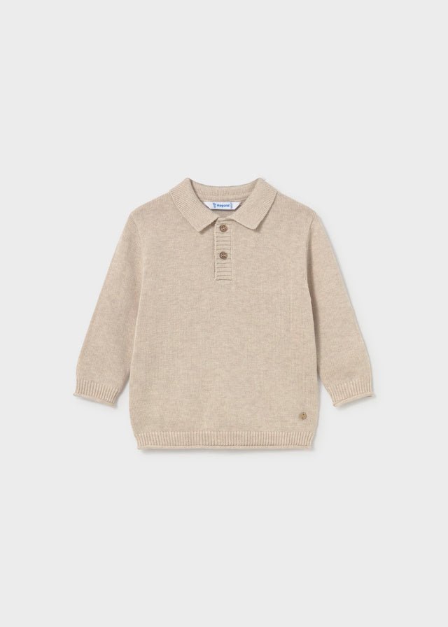 MAGLIA BEIGE IN FILATO CALDO - Noi da piccoli