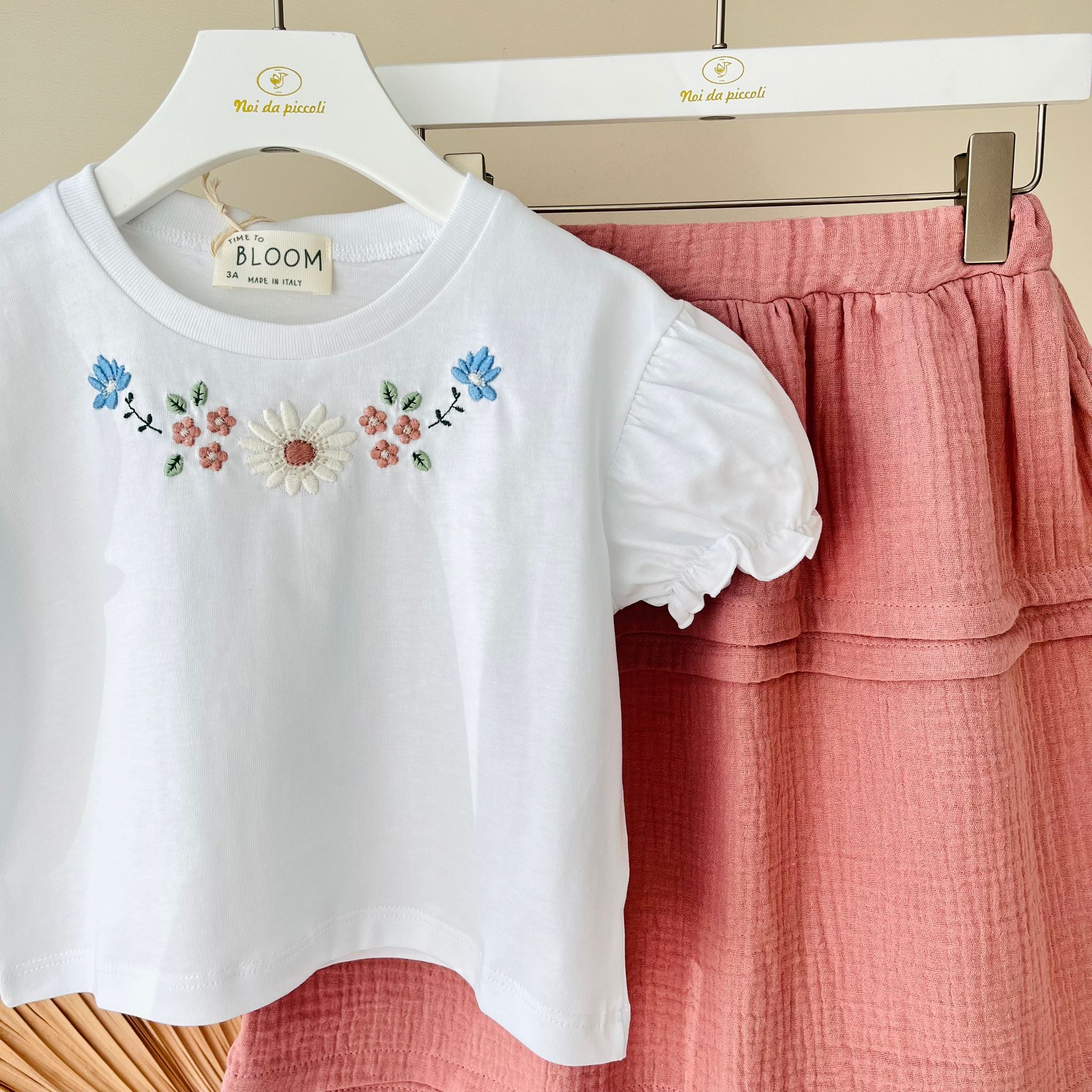 MAGLIA CON GONNA MALVA - Noi da piccoli