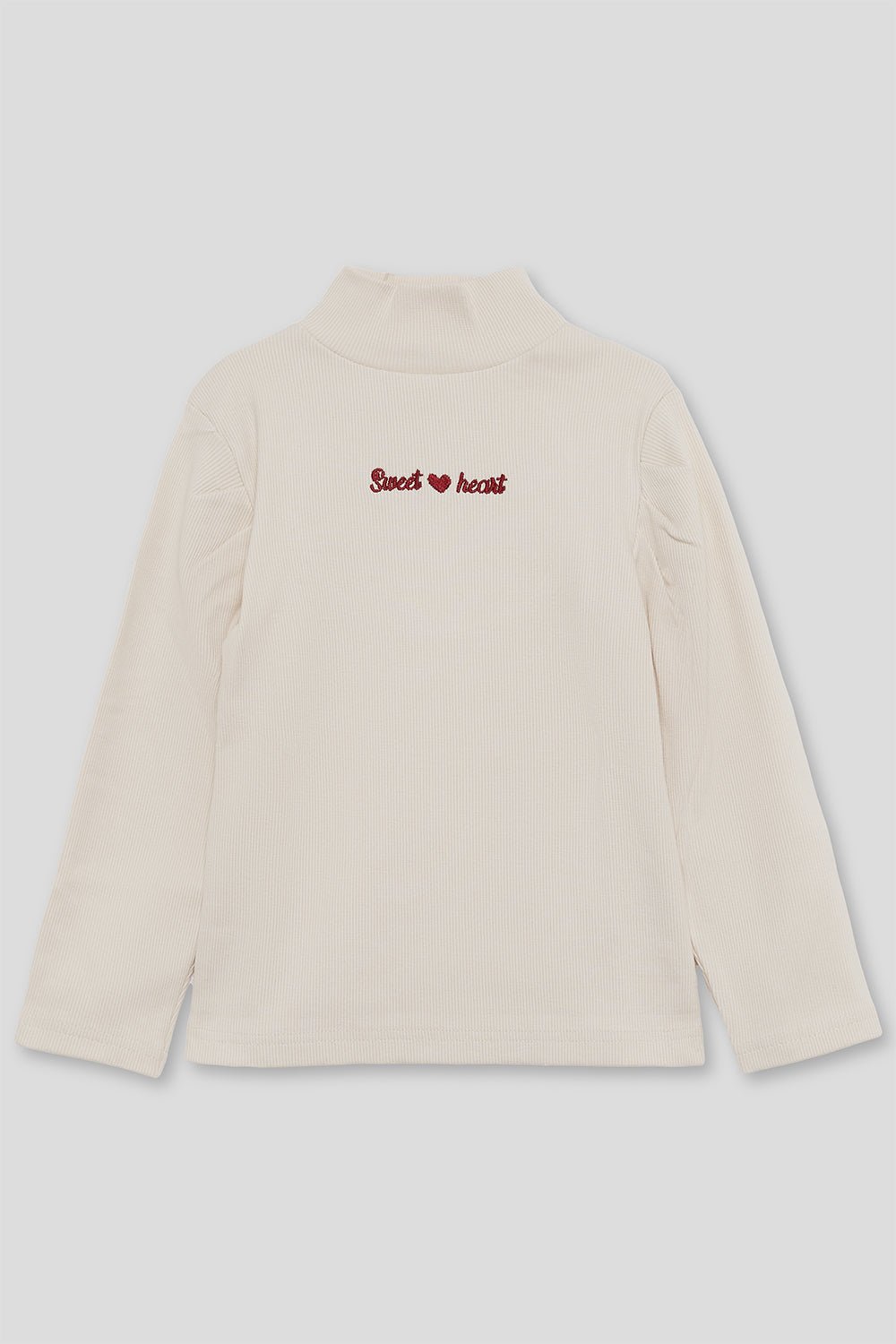 Maglia in Cotone Caldo con Scritta "Sweet Heart" Panna Street Monkey - Noi da piccoli
