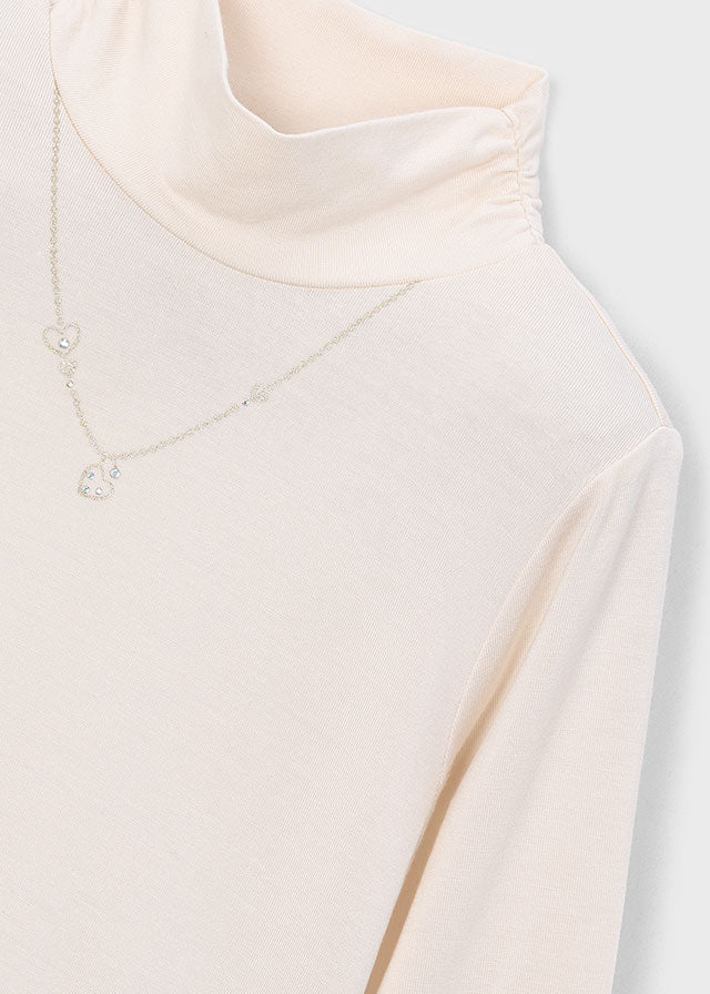 MAGLIA PANNA A COLLO ALTO IN COTONE CALDO - Noi da piccoli