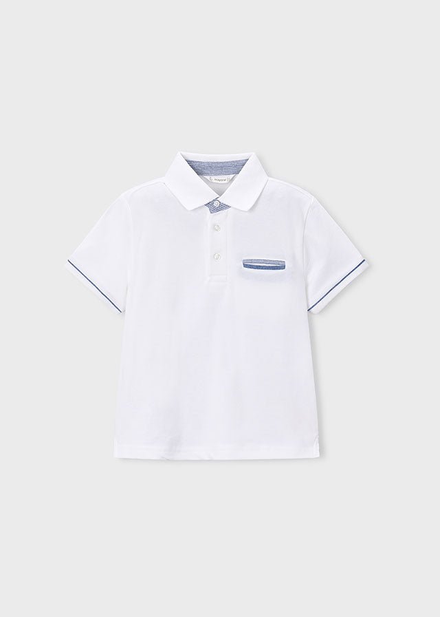 MAGLIETTINA IN COTONE BIANCO - Noi da piccoli