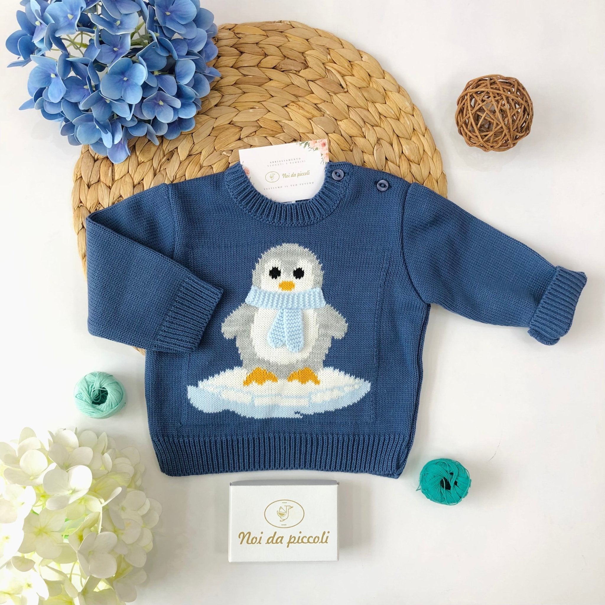 MAGLIONCINO FILATO CALDO PINGUINO - Noi da piccoli