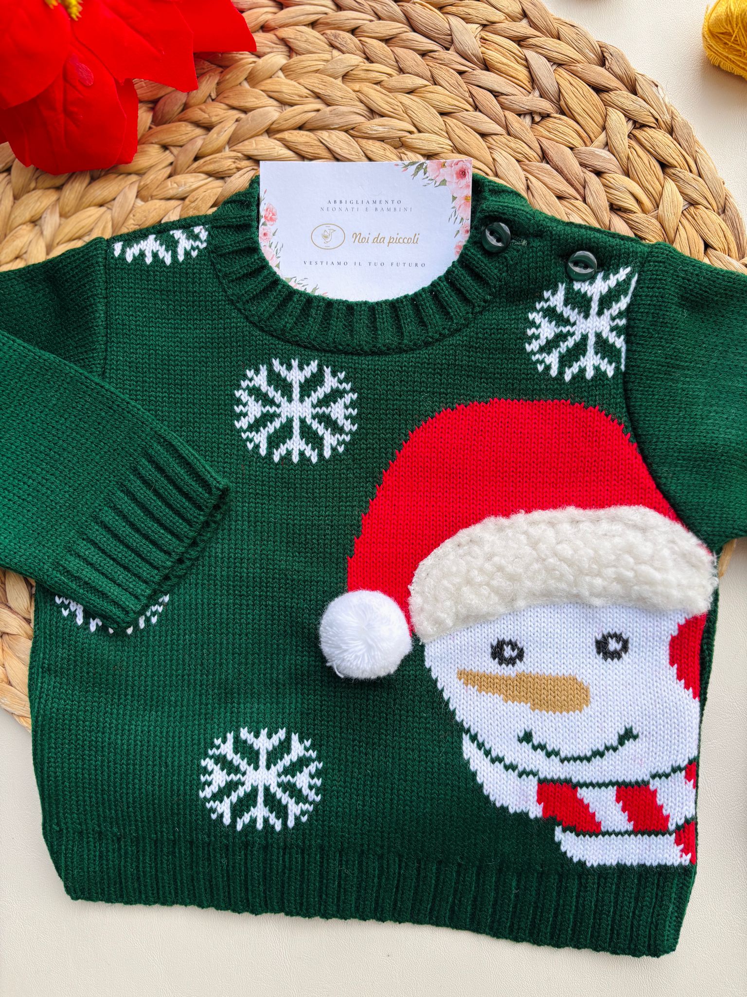 MAGLIONCINO FROST FILATO CALDO VERDE - Noi da piccoli