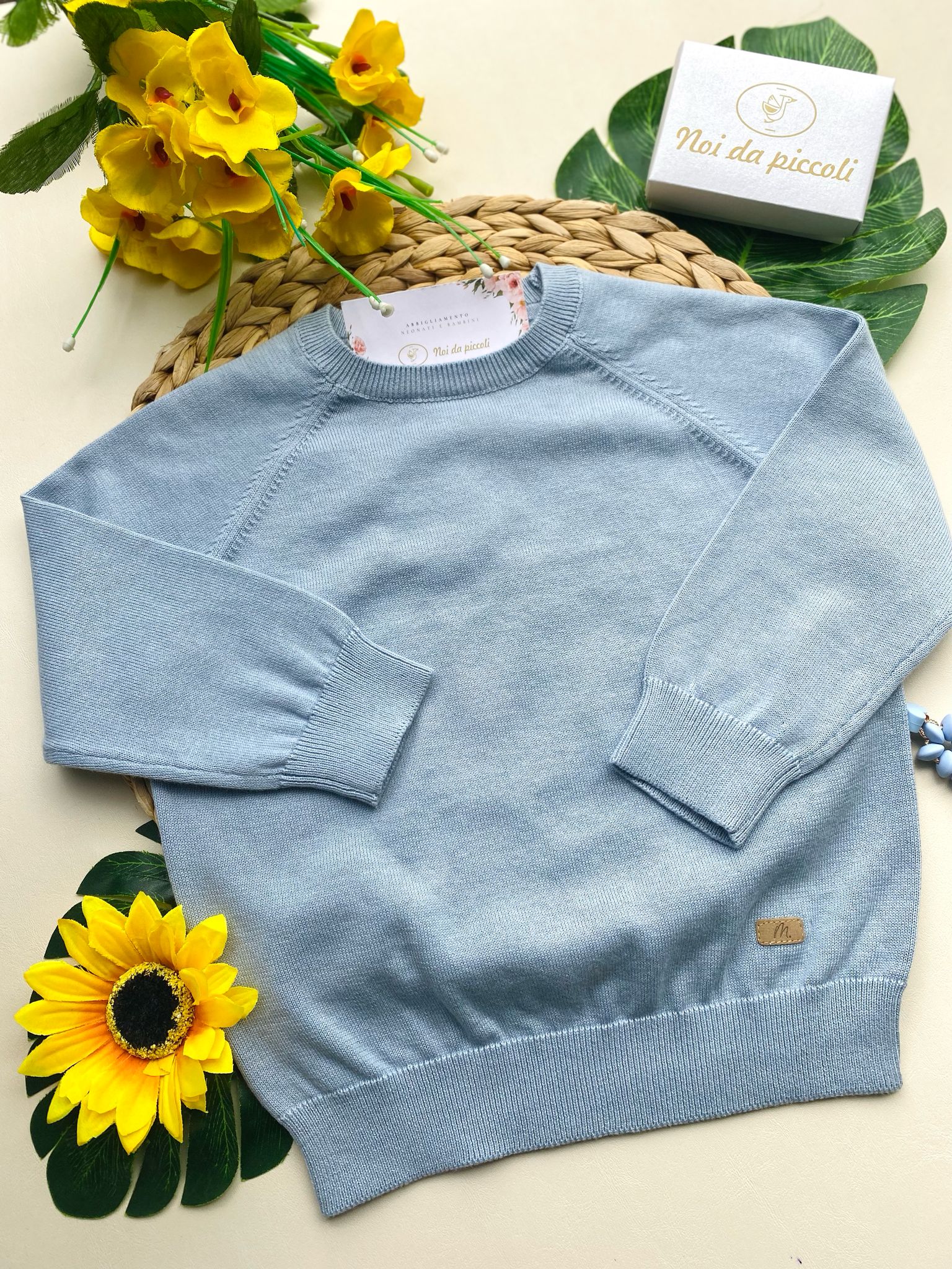 MAGLIONCINO IN COLORAZIONE CIELO - Noi da piccoli