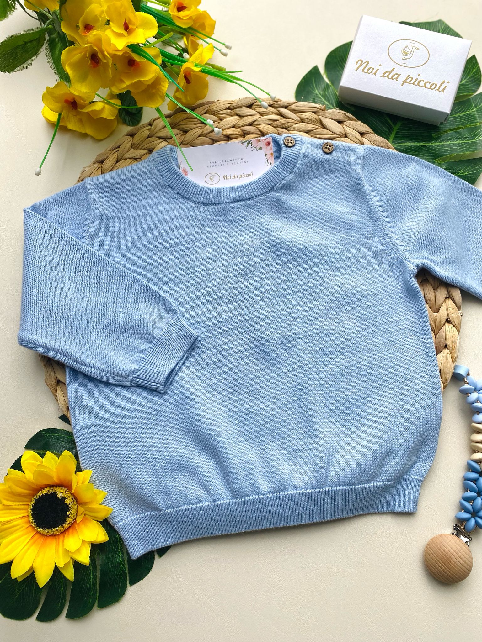 MAGLIONCINO IN COLORAZIONE CIELO - Noi da piccoli