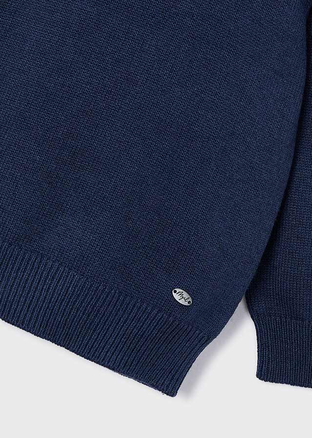 MAGLIONCINO IN FILATO CALDO BLU NOTTE - Noi da piccoli