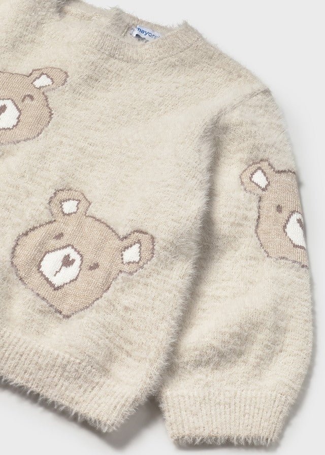 MAGLIONCINO IN FILATO CALDO CON ORSETTI ARENA - Noi da piccoli