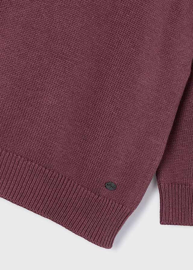 MAGLIONCINO IN FILATO CALDO PRUGNA - Noi da piccoli