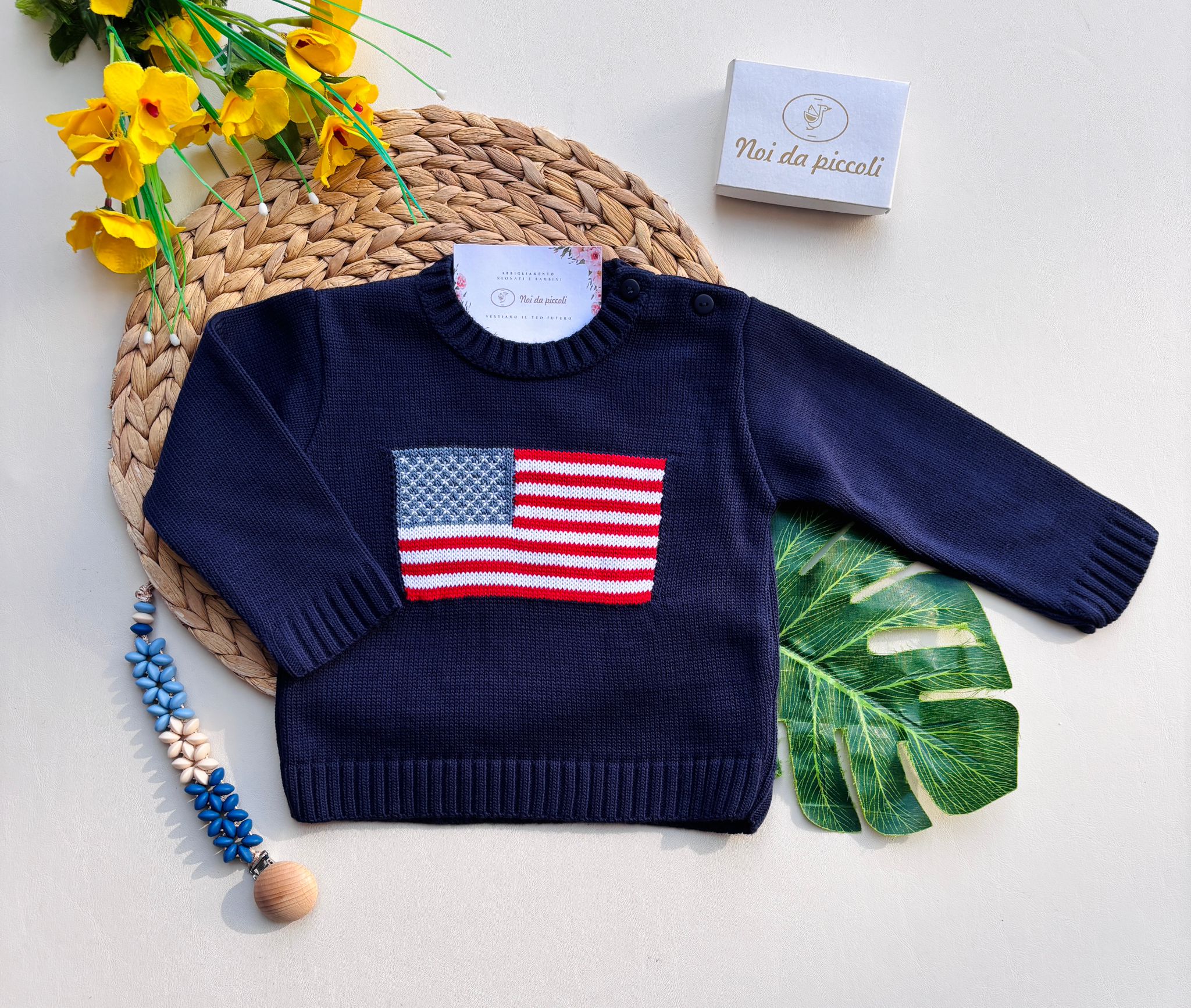 MAGLIONCINO U.S.A. FILATO CALDO MARINO - Noi da piccoli